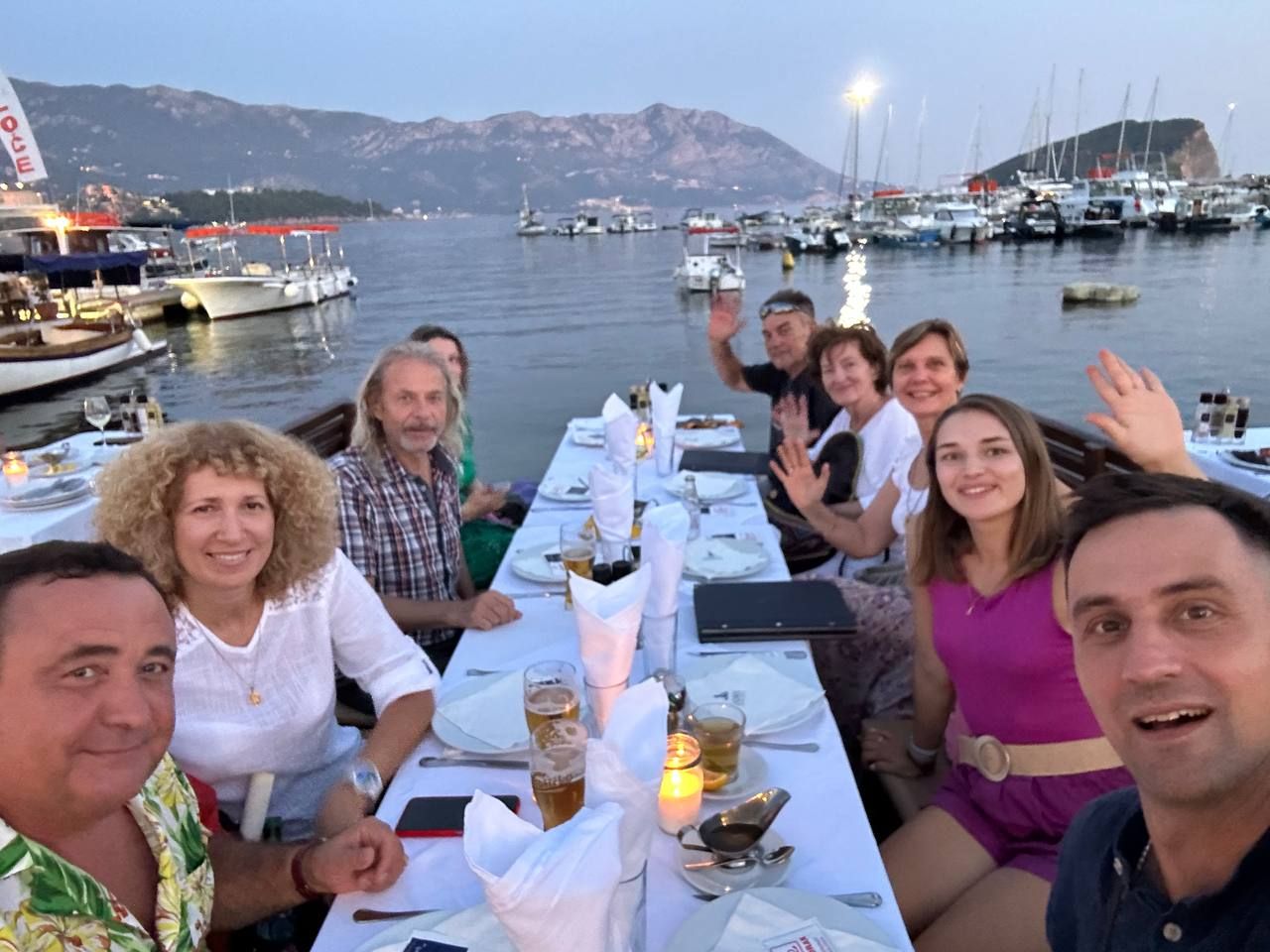 Gemeinsamer Abend in Montenegro